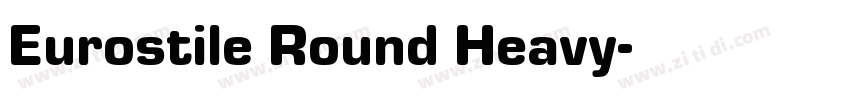 Eurostile Round Heavy字体转换